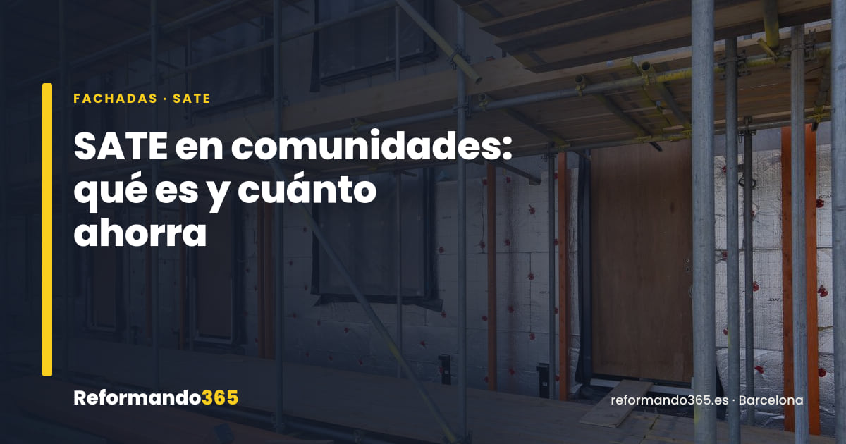 SATE en comunidades de vecinos de Barcelona: qué es y cuánto ahorra en energía
